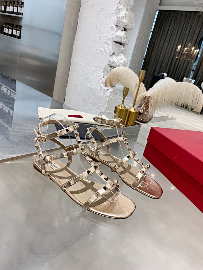 Valentino Women Shoes Mule Flip Flop Sandals ROMAN STUD SLIDE SANDAL IN QUILTED NAPPA with Original Box Luxury Brand