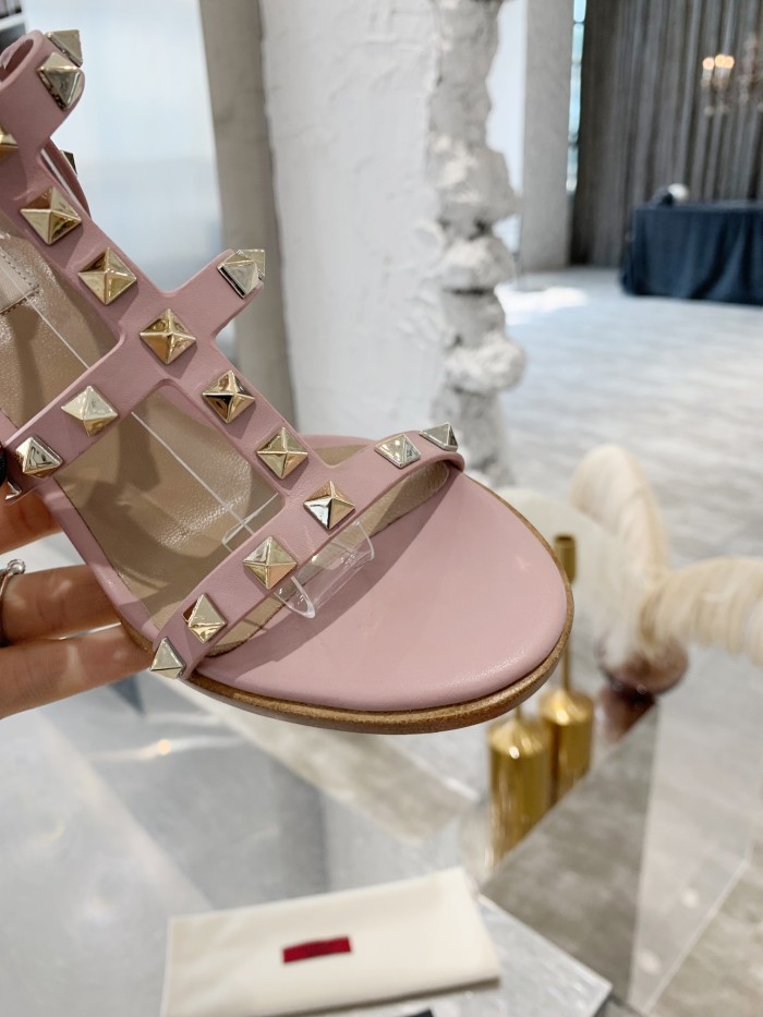 Valentino Women Shoes Mule Flip Flop Sandals ROMAN STUD SLIDE SANDAL IN QUILTED NAPPA with Original Box Luxury Brand