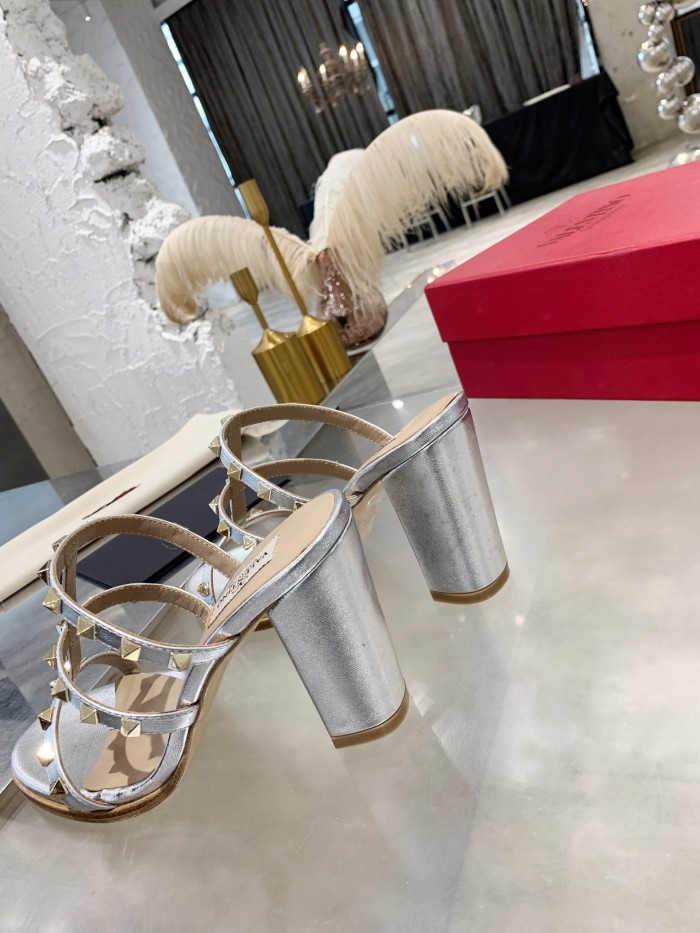 Valentino Women Shoes Mule Flip Flop Sandals ROMAN STUD SLIDE SANDAL IN QUILTED NAPPA with Original Box Luxury Brand