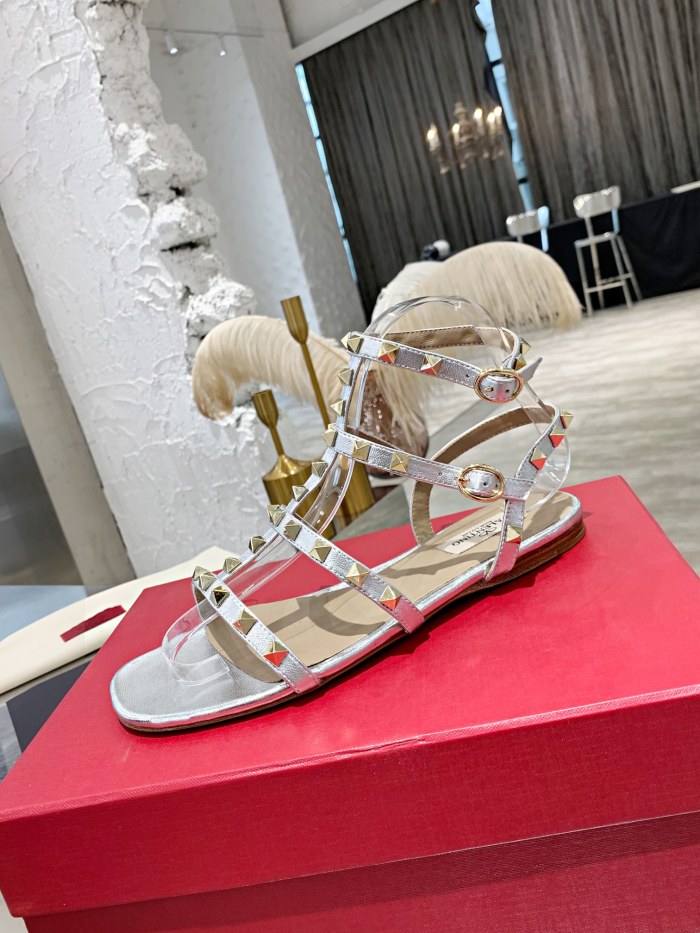Valentino Women Shoes Mule Flip Flop Sandals ROMAN STUD SLIDE SANDAL IN QUILTED NAPPA with Original Box Luxury Brand