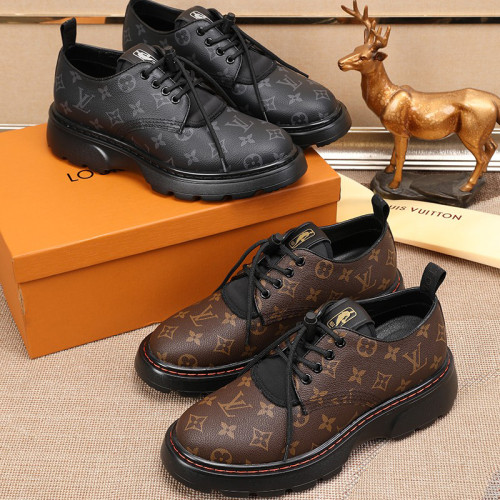 Louis Vuitton Men Shoes Dress Shoes Fashion Luxury Brand Mens Casual Shoes with Original Box