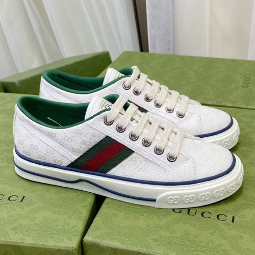 Gucci Mens Shoes Sneakers Luxury Brand men's Gucci Tennis 1977 sneaker ‎606110 99W90 9085 with Original Box
