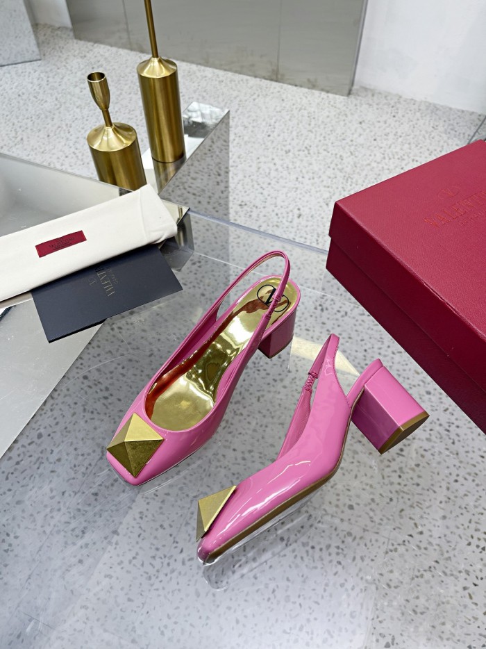 Valentino Women Shoes Mule Flip Flop Sandals ROMAN STUD SLIDE SANDAL IN QUILTED NAPPA with Original Box Luxury Brand