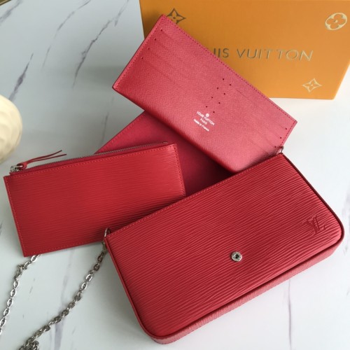 Louis Vuitton Womens Bags Shoulder Messenger Bag Luxury Brand FÉLICIE POCHETTE leather with Original Box