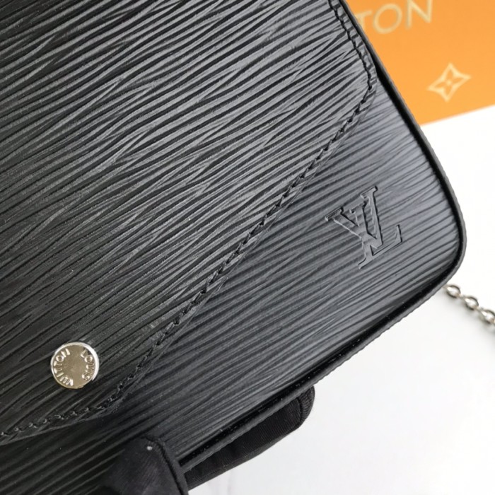 Louis Vuitton Womens Bags Shoulder Messenger Bag Luxury Brand FÉLICIE POCHETTE M62648 Black Epi grained cowhide leather with Original Box M62648