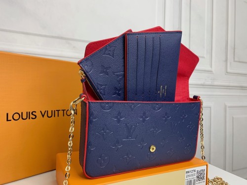 Louis Vuitton Womens Bags Shoulder Messenger Bag Luxury Brand FÉLICIE POCHETTE leather with Original Box