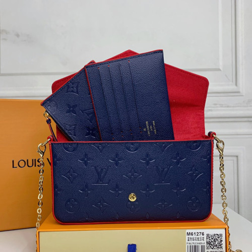 Louis Vuitton Womens Bags Shoulder Messenger Bag Luxury Brand FÉLICIE POCHETTE leather with Original Box