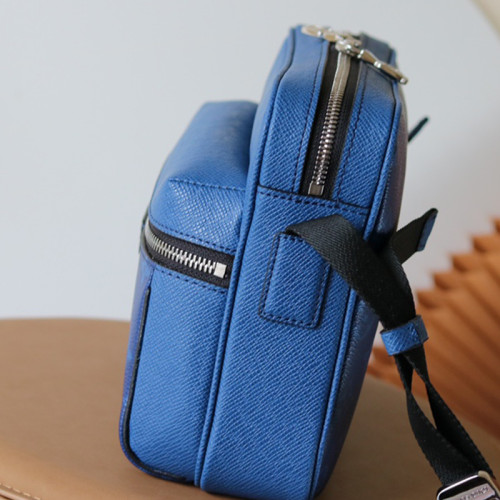 Louis Vuitton Mens Bag Luxury Brand Fashion Type Outdoor Messenger M30242 with Original Box Navy Blue Taiga cowhide leather and Monogram Pacific coated canvas