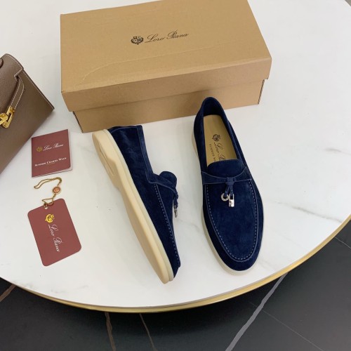 Loro Piana Womens Shoes Loafers Casual Design Luxury Brand Fashion Shoes for Women with Original Box