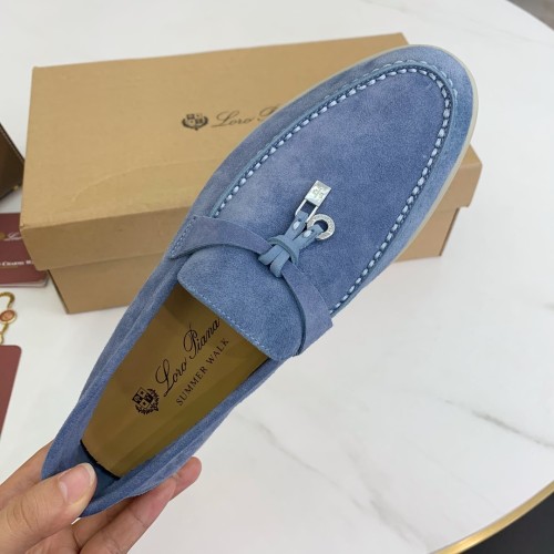 Loro Piana Womens Shoes Loafers Casual Design Luxury Brand Fashion Shoes for Women with Original Box