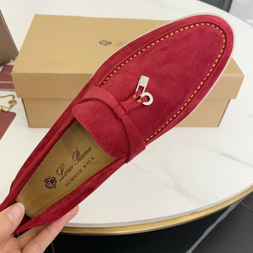 Loro Piana Womens Shoes Loafers Casual Design Luxury Brand Fashion Shoes for Women with Original Box