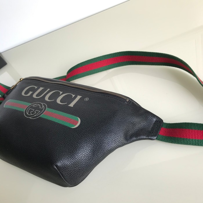 Gucci Mens Womens Bags Leather Design Luxury Brand GG Waist Belts Bags 493869 with Original Box