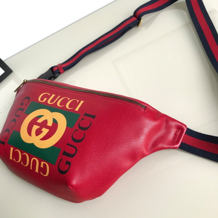 Gucci Mens Womens Bags Leather Design Luxury Brand GG Waist Belts Bags 493869 with Original Box