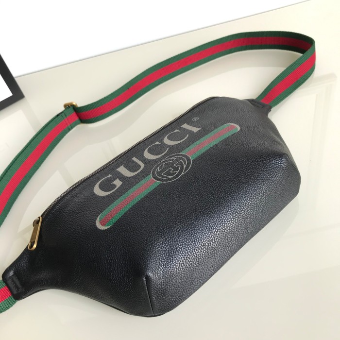 Gucci Mens Womens Bags Leather Design Luxury Brand GG Waist Belts Bags 493869 with Original Box