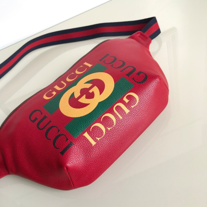 Gucci Mens Womens Bags Leather Design Luxury Brand GG Waist Belts Bags 493869 with Original Box