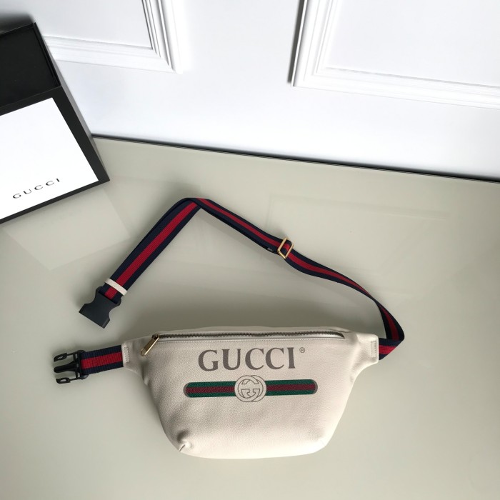 Gucci Mens Womens Bags Leather Design Luxury Brand GG Waist Belts Bags 493869 with Original Box