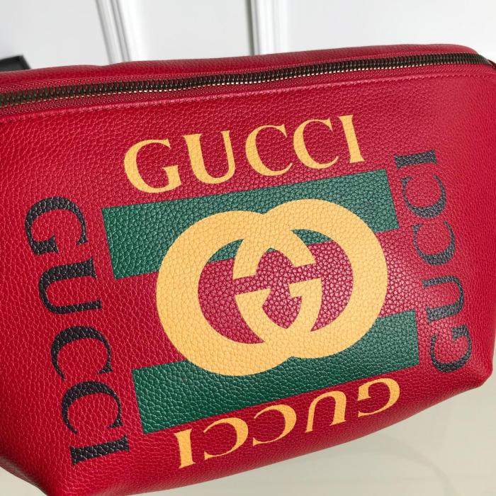 Gucci Mens Womens Bags Leather Design Luxury Brand GG Waist Belts Bags 493869 with Original Box
