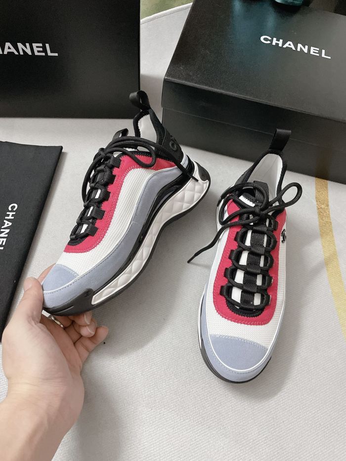 Chanel Mens Shoes Sneakers Luxury Brand Sports Shoes Breathable Design with Original Box