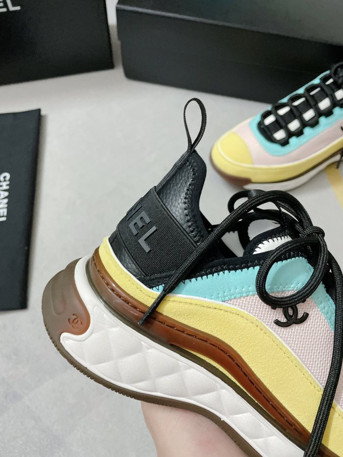 Chanel Mens Shoes Sneakers Luxury Brand Sports Shoes Breathable Design with Original Box