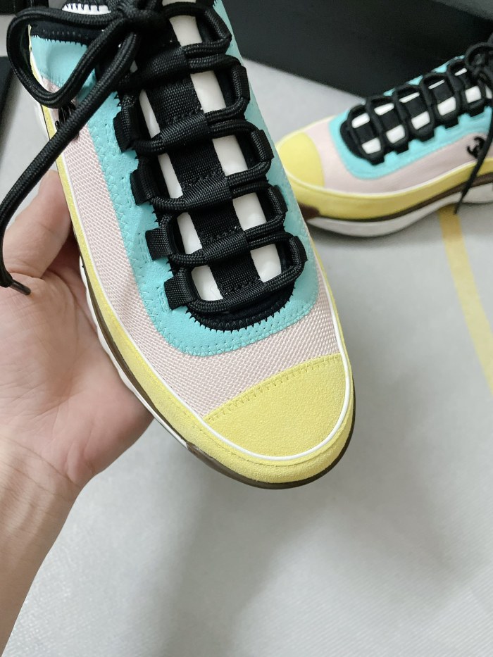 Chanel Mens Shoes Sneakers Luxury Brand Sports Shoes Breathable Design with Original Box