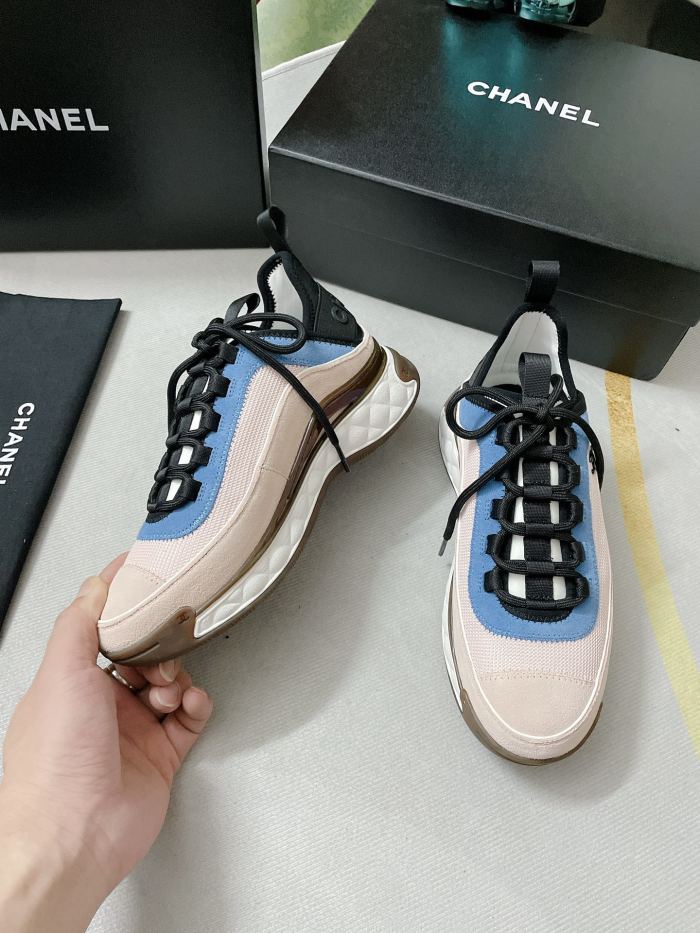 Chanel Mens Shoes Sneakers Luxury Brand Sports Shoes Breathable Design with Original Box