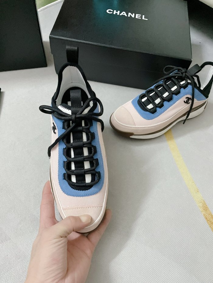Chanel Mens Shoes Sneakers Luxury Brand Sports Shoes Breathable Design with Original Box