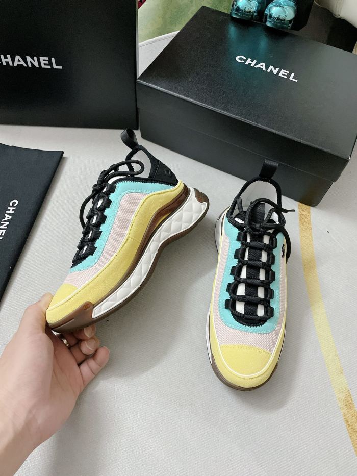 Chanel Mens Shoes Sneakers Luxury Brand Sports Shoes Breathable Design with Original Box