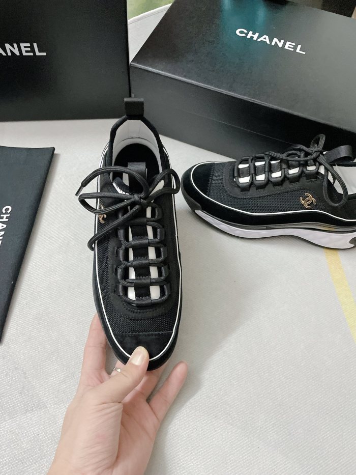 Chanel Mens Shoes Sneakers Luxury Brand Sports Shoes Breathable Design with Original Box
