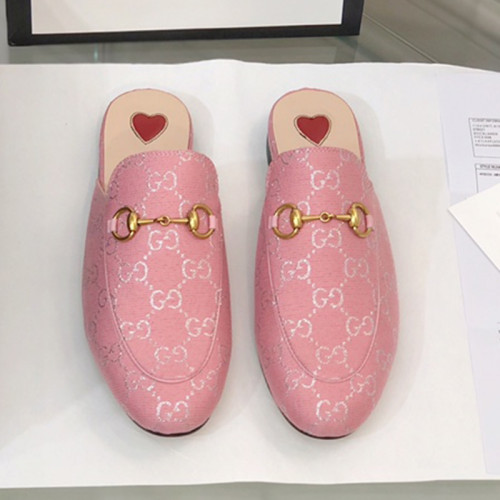 Gucci Womens Shoes Casual Loafers Design Luxury Brand Leather Women's jumbo GG Princetown slipper with Original Box 475094 UKO60 2588