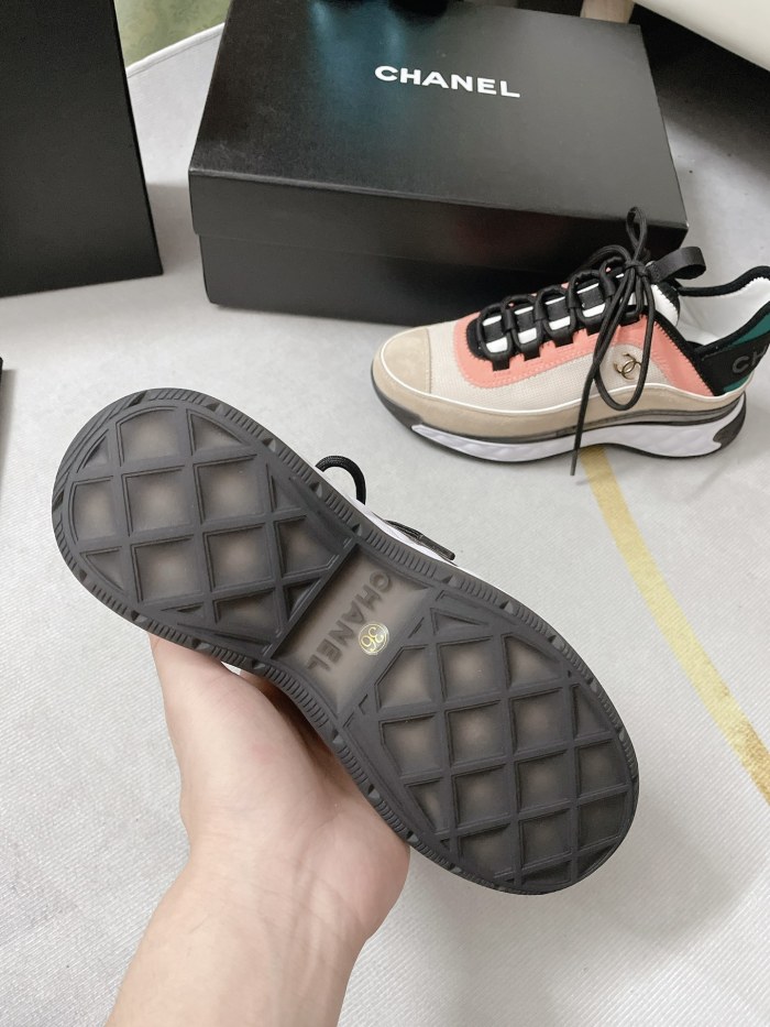 Chanel Mens Shoes Sneakers Luxury Brand Sports Shoes Breathable Design with Original Box