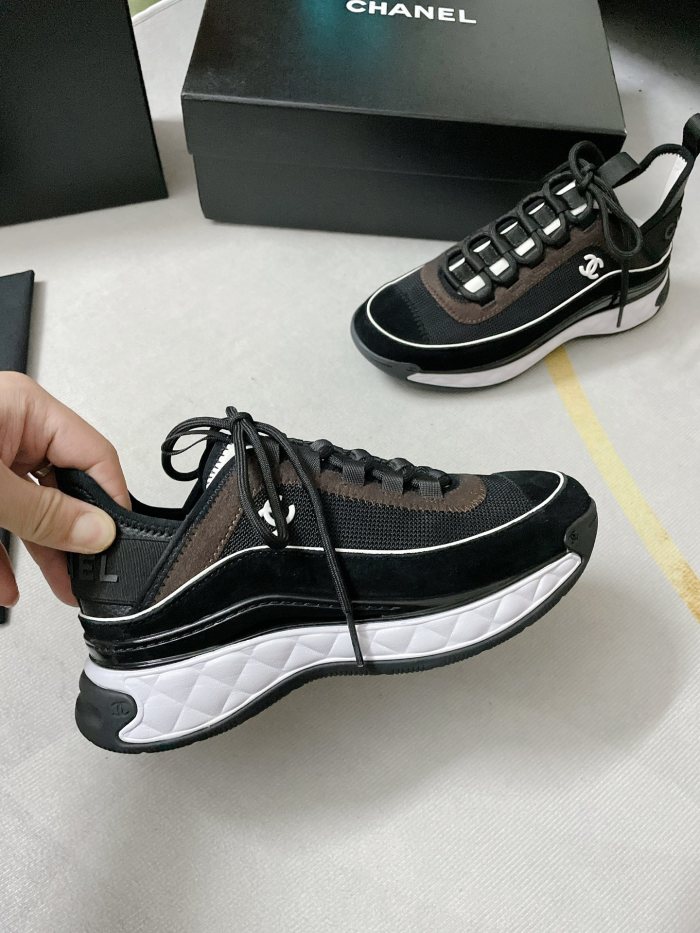 Chanel Mens Shoes Sneakers Luxury Brand Sports Shoes Breathable Design with Original Box