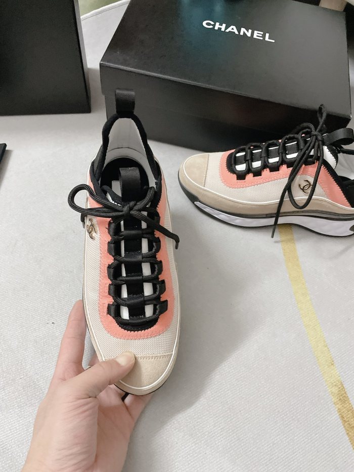 Chanel Mens Shoes Sneakers Luxury Brand Sports Shoes Breathable Design with Original Box