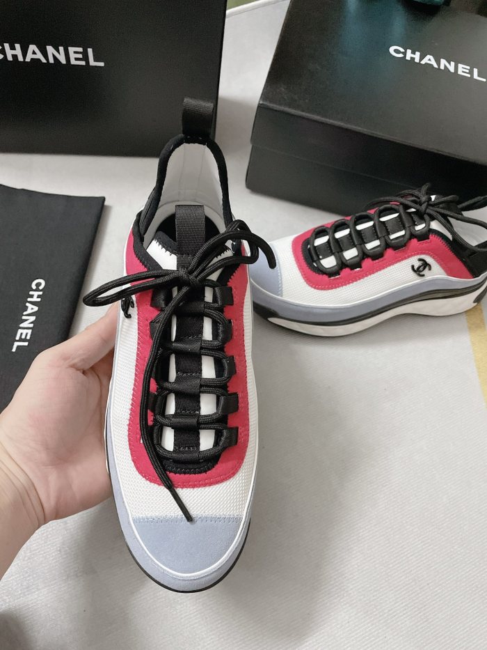 Chanel Mens Shoes Sneakers Luxury Brand Sports Shoes Breathable Design with Original Box