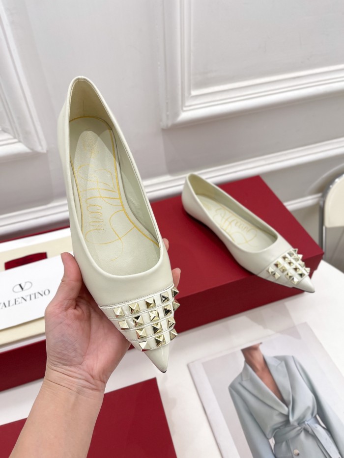 Valentino Womens Shoes ROCKSTUD SLINGBACK PUMP WITH SCULPTED HEEL IN KIDSKIN with Original Box