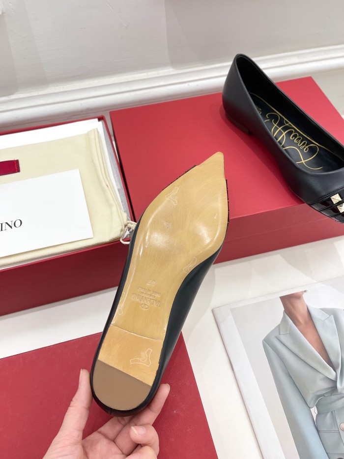 Valentino Womens Shoes ROCKSTUD SLINGBACK PUMP WITH SCULPTED HEEL IN KIDSKIN with Original Box