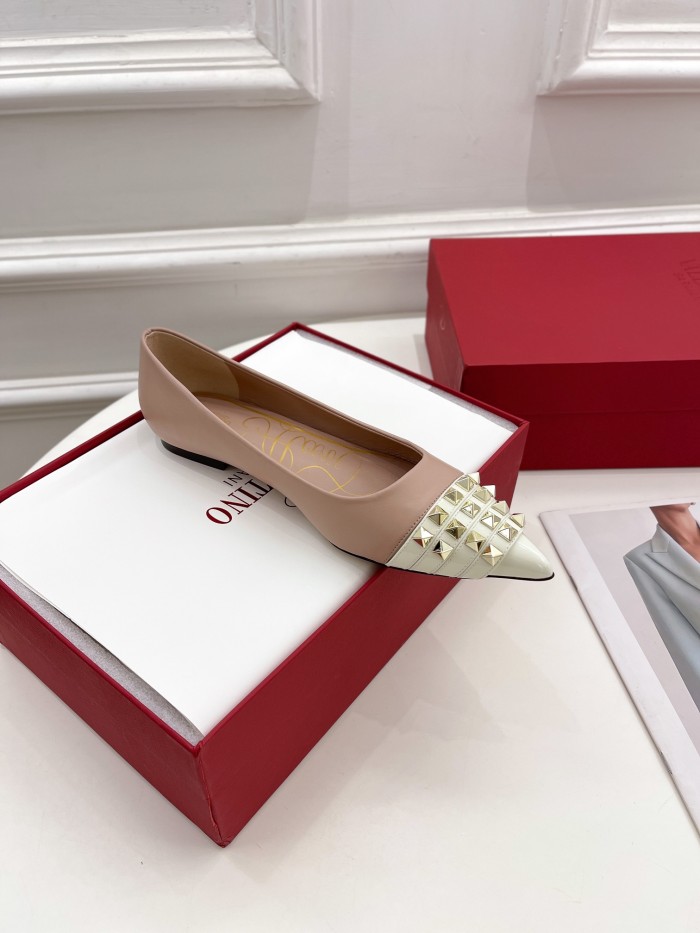 Valentino Womens Shoes ROCKSTUD SLINGBACK PUMP WITH SCULPTED HEEL IN KIDSKIN with Original Box