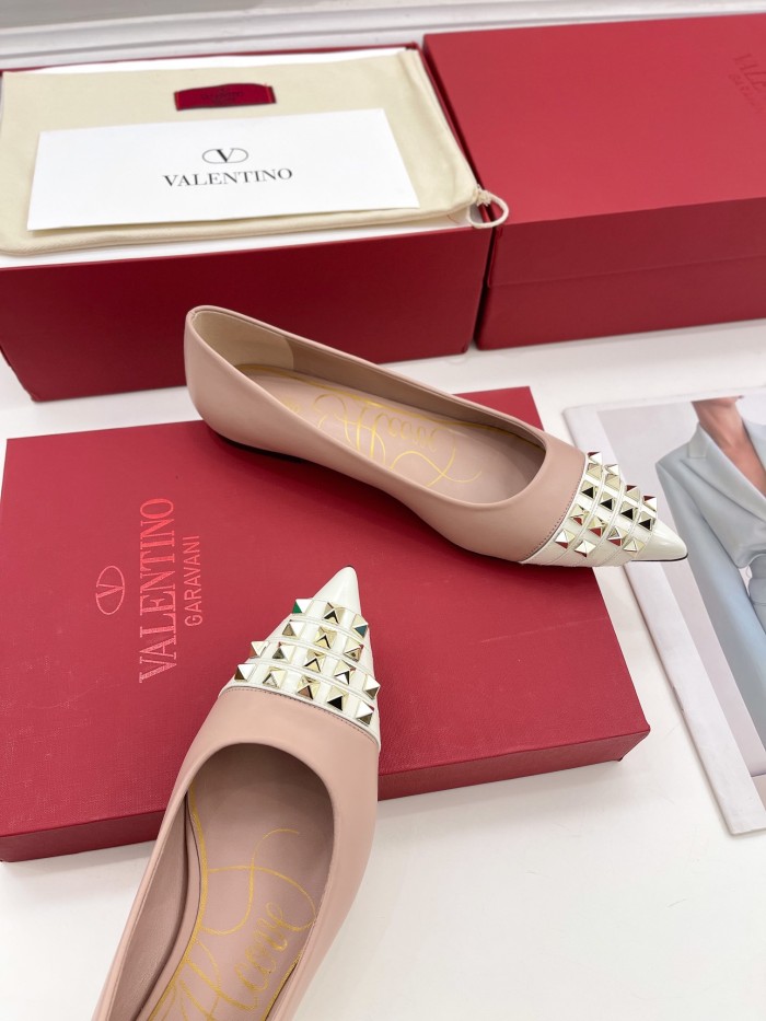 Valentino Womens Shoes ROCKSTUD SLINGBACK PUMP WITH SCULPTED HEEL IN KIDSKIN with Original Box