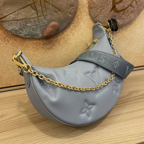 Louis Vuitton Womens Bags Shoulder Messenger Bag Luxury Brand M59823 OVER THE MOON Quilted and embroidered smooth calf leather with Original Box