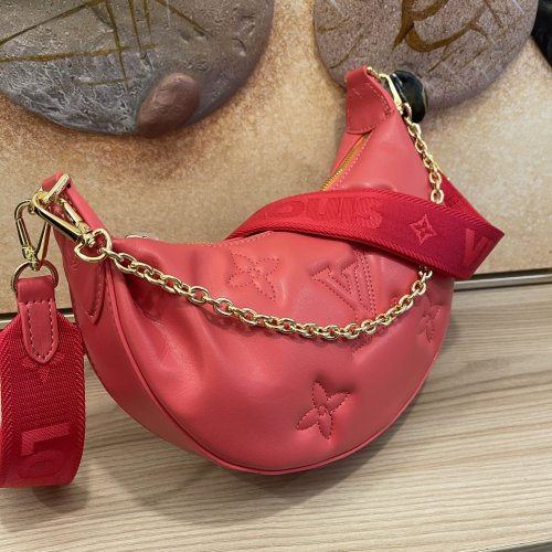 Louis Vuitton Womens Bags Shoulder Messenger Bag Luxury Brand M59823 OVER THE MOON Quilted and embroidered smooth calf leather with Original Box