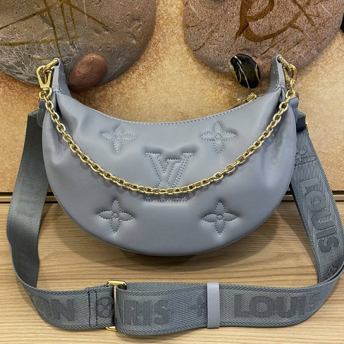 Louis Vuitton Womens Bags Shoulder Messenger Bag Luxury Brand M59823 OVER THE MOON Quilted and embroidered smooth calf leather with Original Box