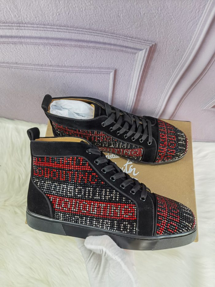 Christian Louboutin Mens Shoes Sneakers Luxury Brand Red Bottom Design Sports Footwears