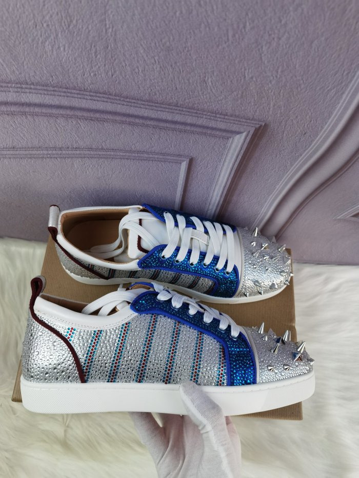 Christian Louboutin Mens Shoes Sneakers Luxury Brand Red Bottom Design Sports Footwears