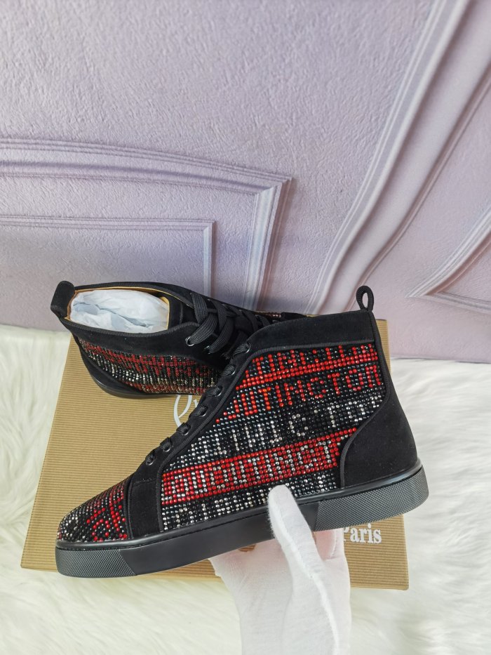 Christian Louboutin Mens Shoes Sneakers Luxury Brand Red Bottom Design Sports Footwears
