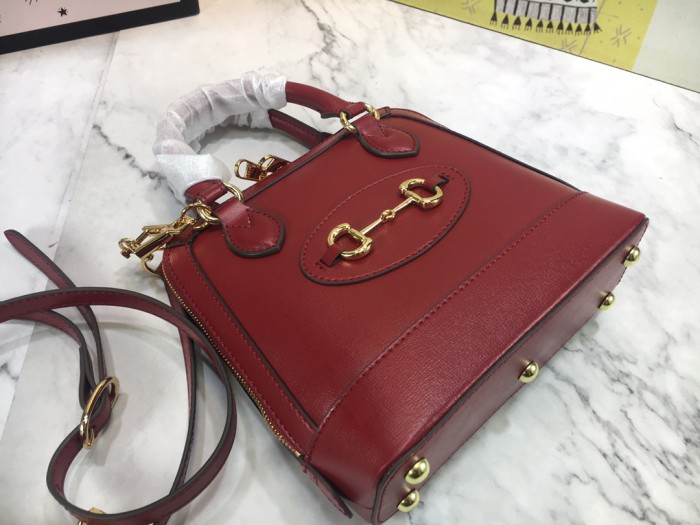 Gucci Womens Bags Shoulder Messenger Bag Luxury Brand Gucci Horsebit 1955 mini top handle bag 640716 92TCG 8563 with Original Box