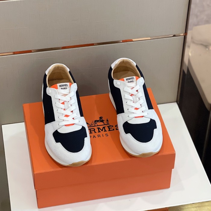 Hermes Mens Casual Shoes Fashion Sneakers Luxury Brand with Original Box