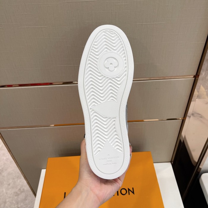 Louis Vuitton Men Shoes Fashion Sneakers RIVOLI Beverly Hills SNEAKER Luxury Brand Casual Shoes with Original Box