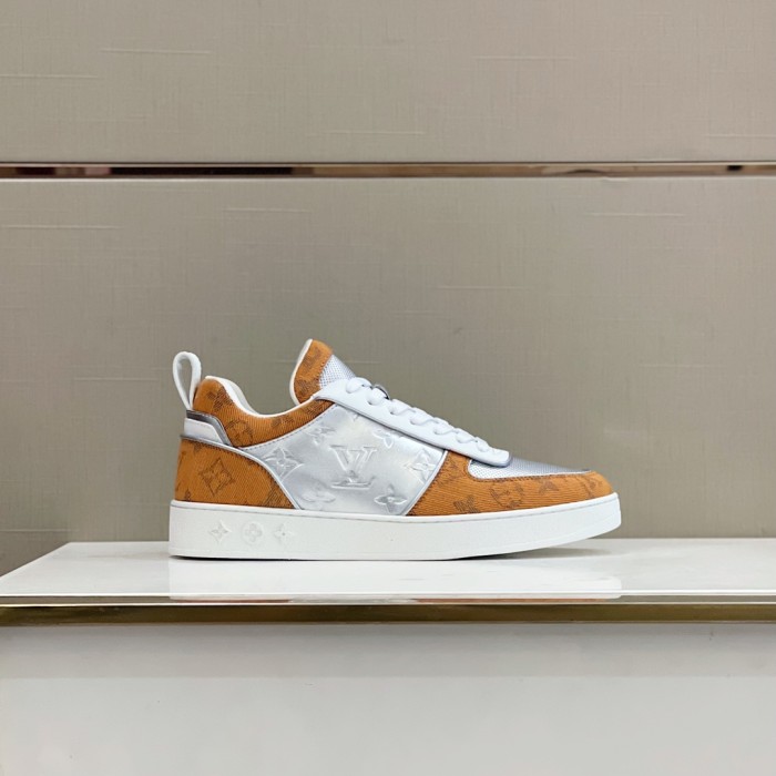 Louis Vuitton Men Shoes Fashion Sneakers RIVOLI Beverly Hills SNEAKER Luxury Brand Casual Shoes with Original Box