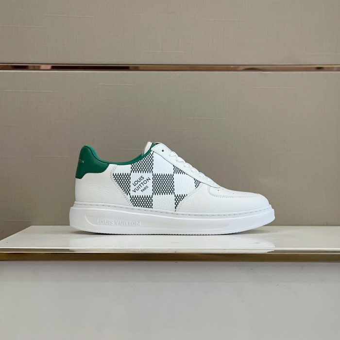 Louis Vuitton Men Shoes Fashion Sneakers RIVOLI Beverly Hills SNEAKER Luxury Brand Casual Shoes with Original Box