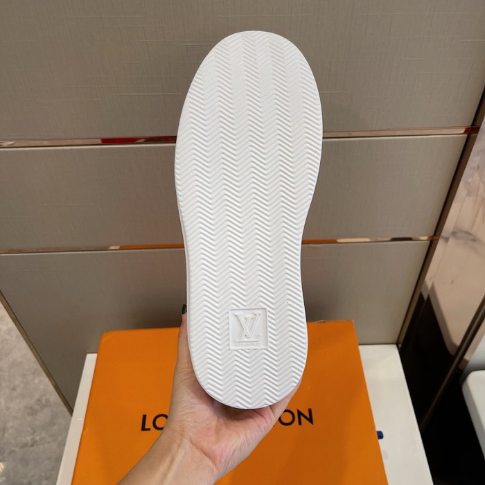 Louis Vuitton Men Shoes Fashion Sneakers RIVOLI Beverly Hills SNEAKER Luxury Brand Casual Shoes with Original Box