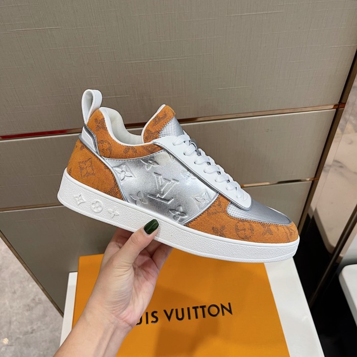 Louis Vuitton Men Shoes Fashion Sneakers RIVOLI Beverly Hills SNEAKER Luxury Brand Casual Shoes with Original Box